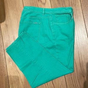 20W Ralph Lauren Kelly Green Cropped Jeans